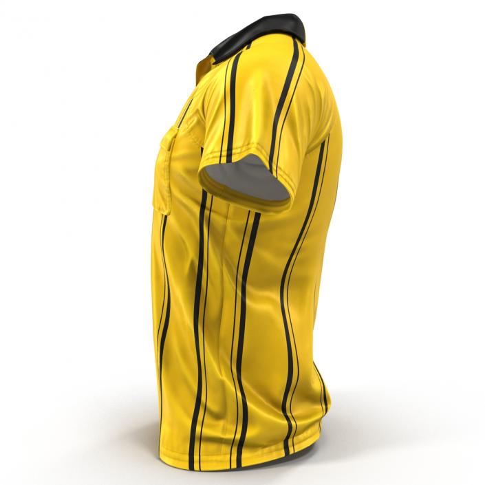 Yellow Referees Jersey 3D