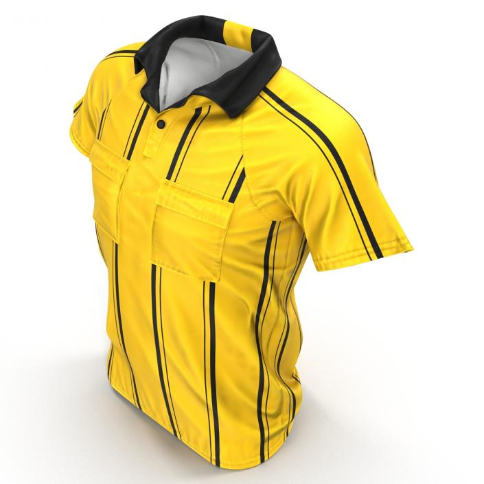 Yellow Referees Jersey 3D