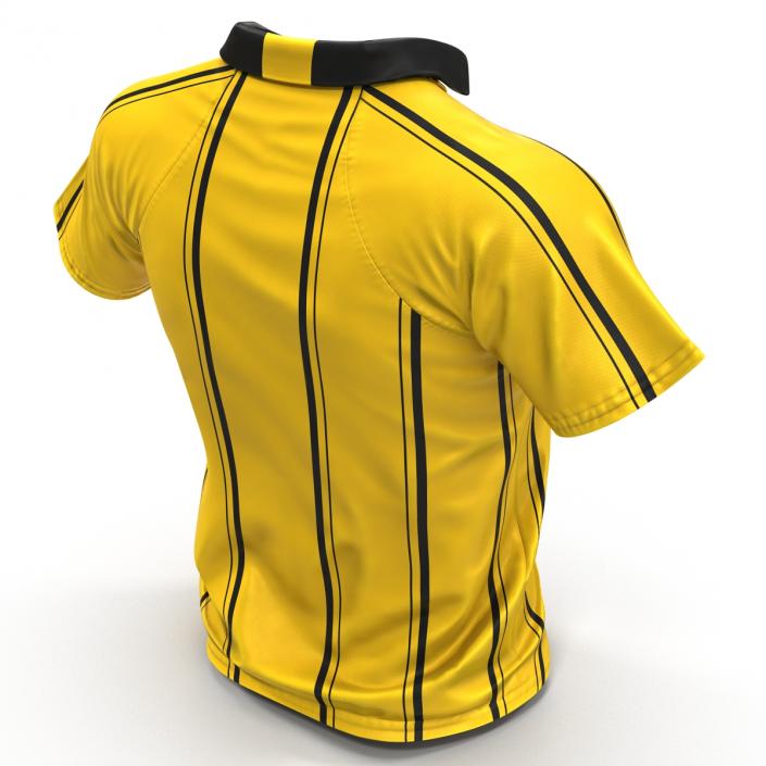 Yellow Referees Jersey 3D