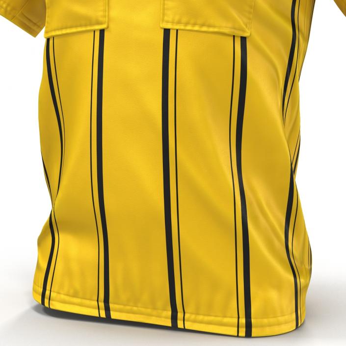 Yellow Referees Jersey 3D