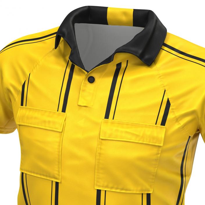 Yellow Referees Jersey 3D