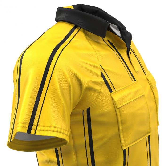 Yellow Referees Jersey 3D