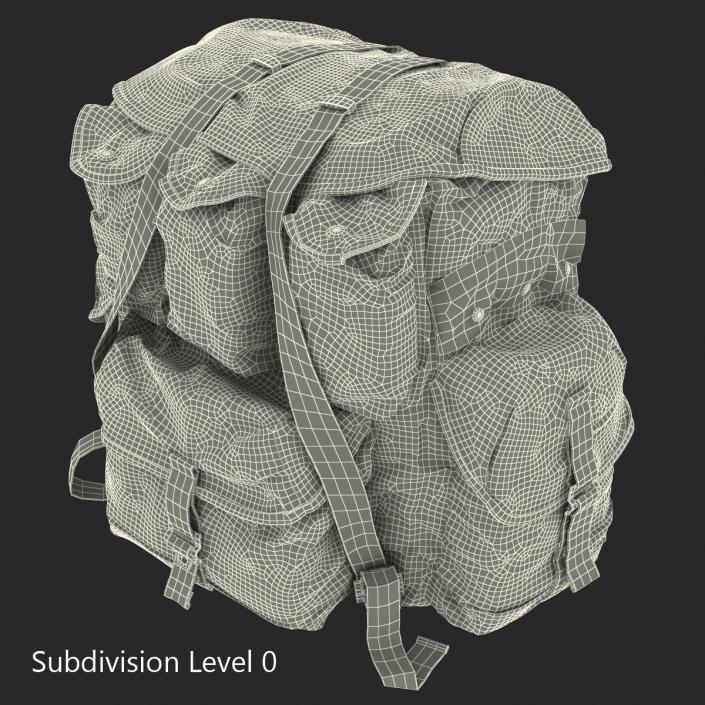 Military Backpack 2 3D model