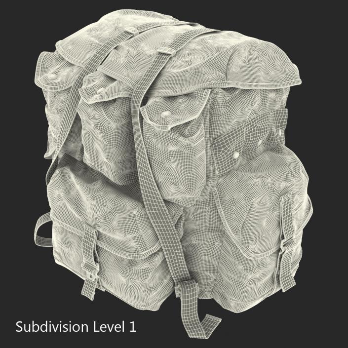 Military Backpack 2 3D model