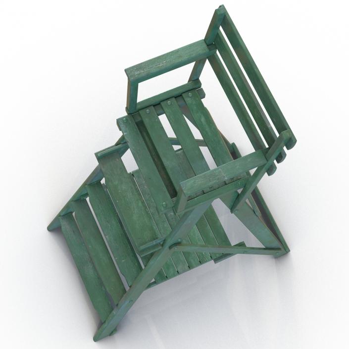 3D Classic Umpire Chair Green