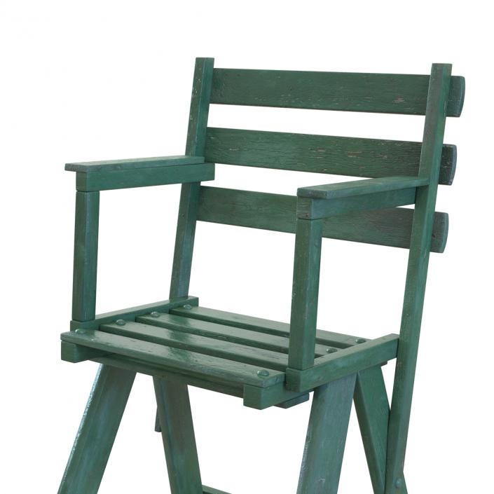 3D Classic Umpire Chair Green