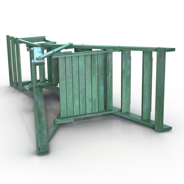 3D Classic Umpire Chair Green