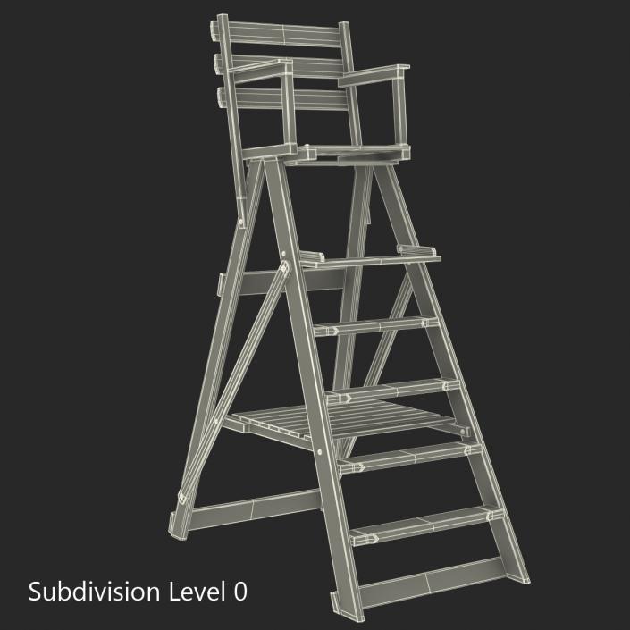 3D Classic Umpire Chair Green