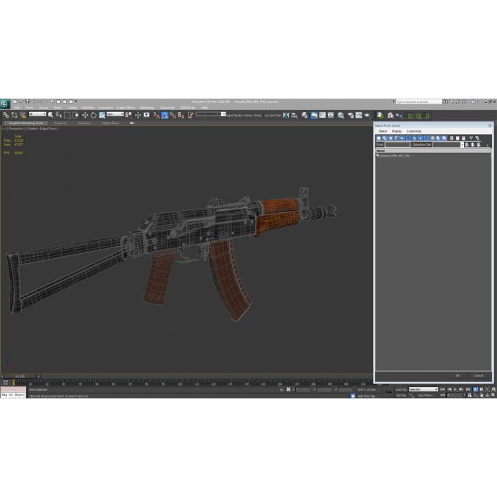 3D Assault Rifle AKS 74U