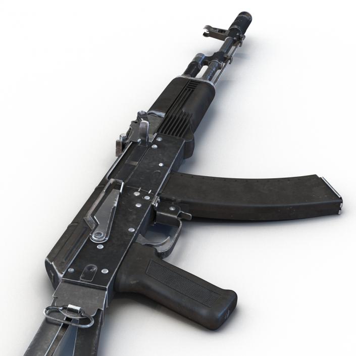 3D model Assault Rifle AKS 74