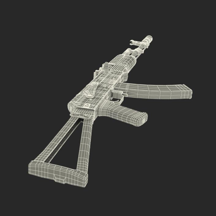 3D model Assault Rifle AKS 74