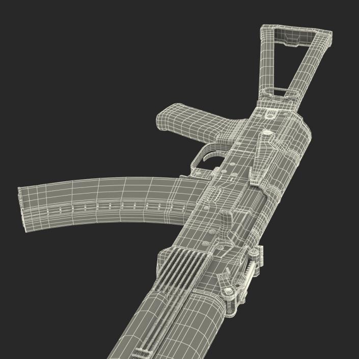 3D model Assault Rifle AKS 74