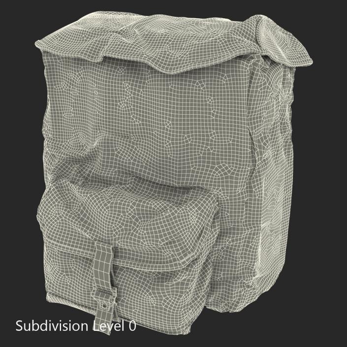 3D Army Backpack model