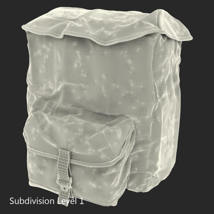 3D Army Backpack model