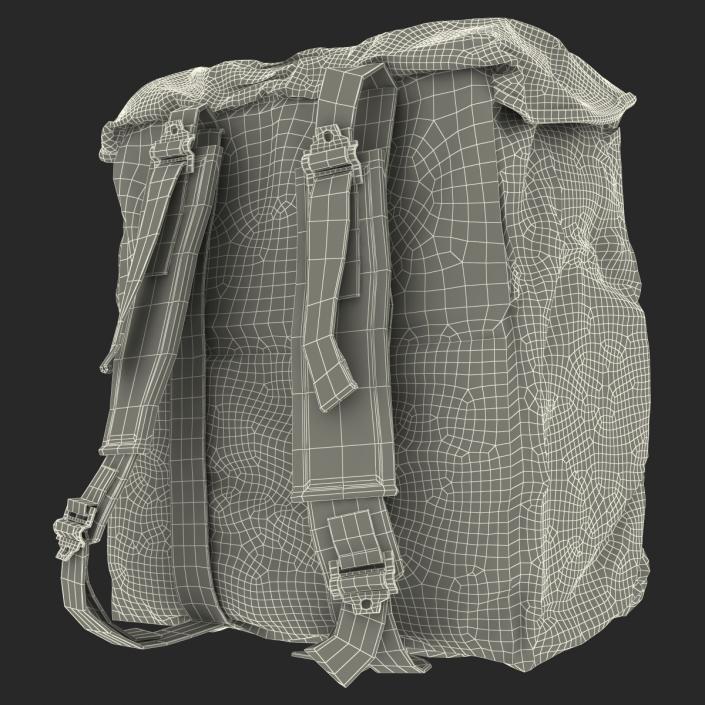 3D Army Backpack model