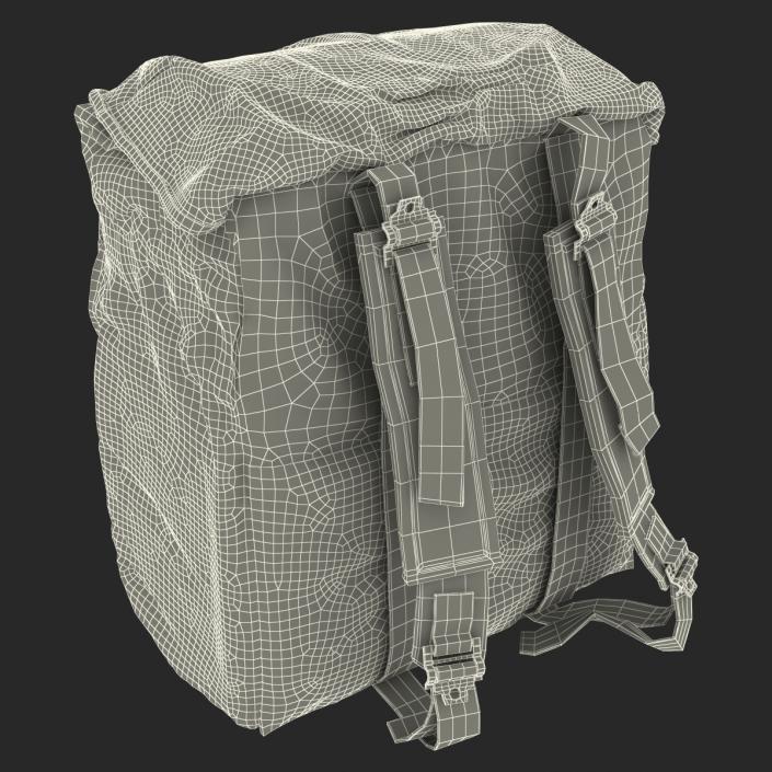 3D Army Backpack model