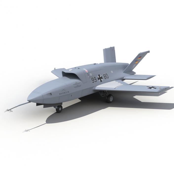 3D model EADS Barracuda UAV Rigged