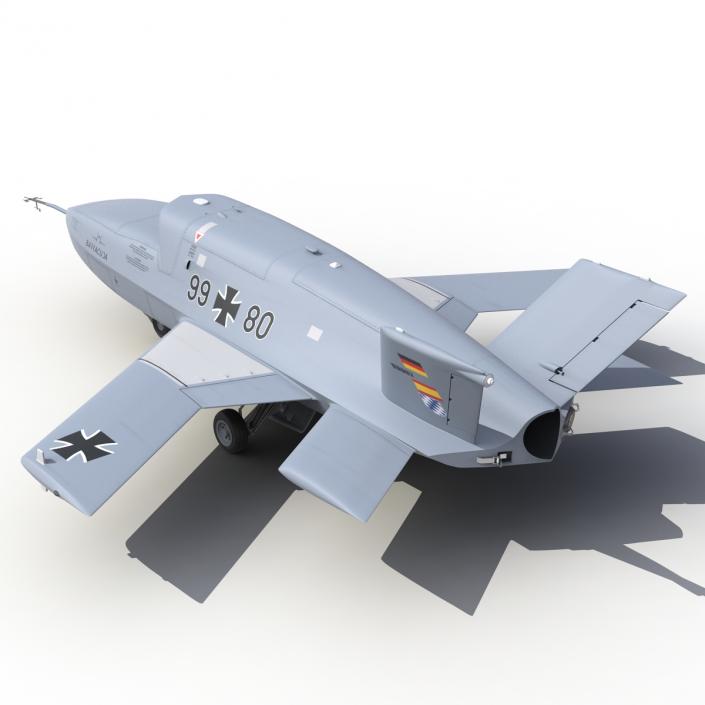 3D model EADS Barracuda UAV Rigged