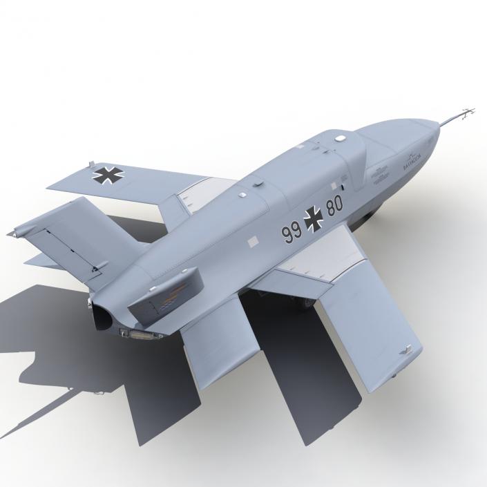 3D model EADS Barracuda UAV Rigged