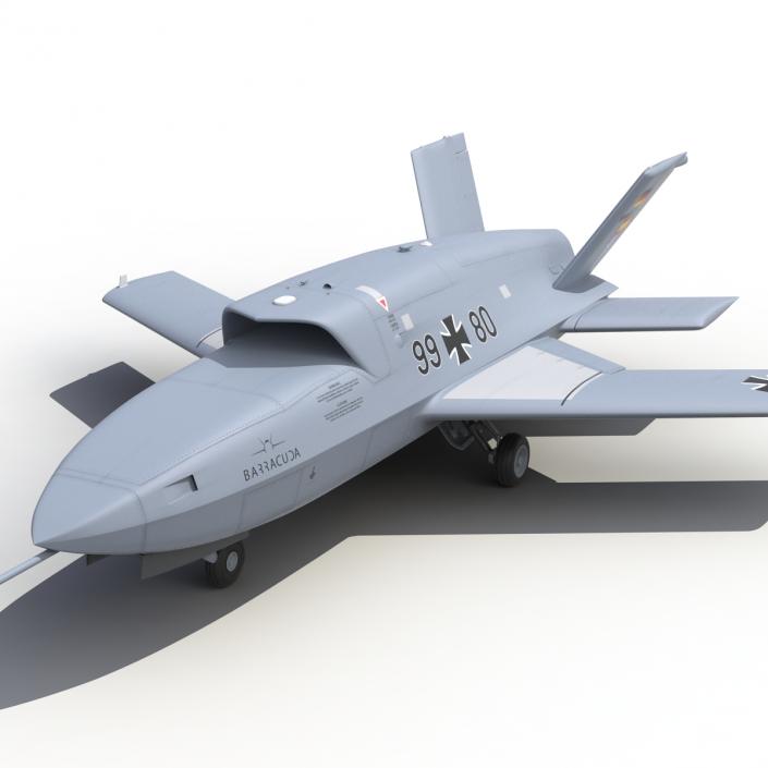 3D model EADS Barracuda UAV Rigged