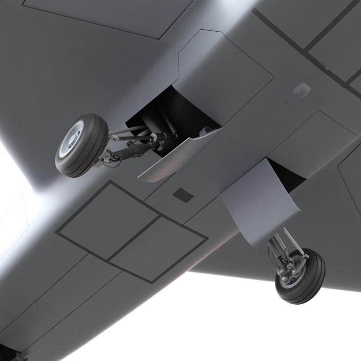 3D model EADS Barracuda UAV Rigged