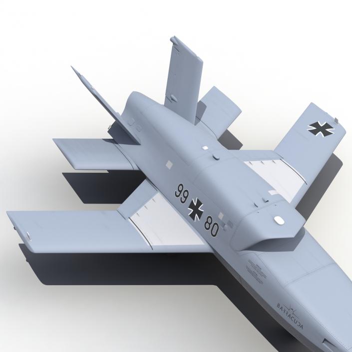 3D model EADS Barracuda UAV Rigged