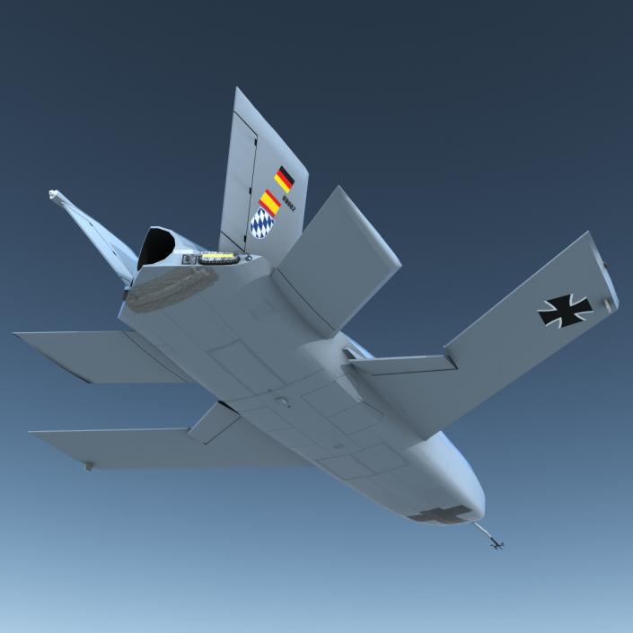 3D model EADS Barracuda UAV Rigged