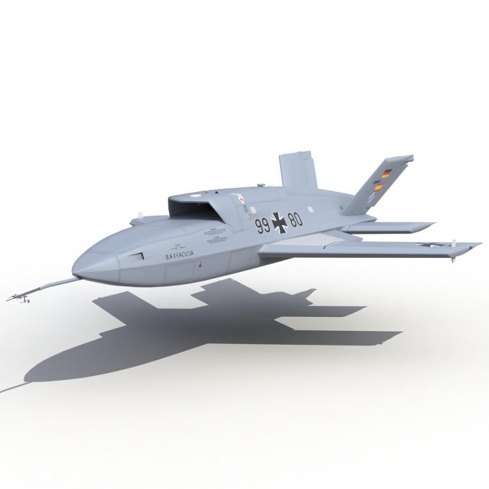 3D model EADS Barracuda UAV Rigged