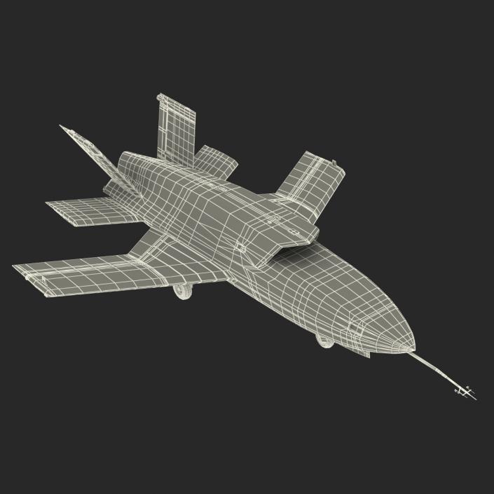 3D model EADS Barracuda UAV Rigged