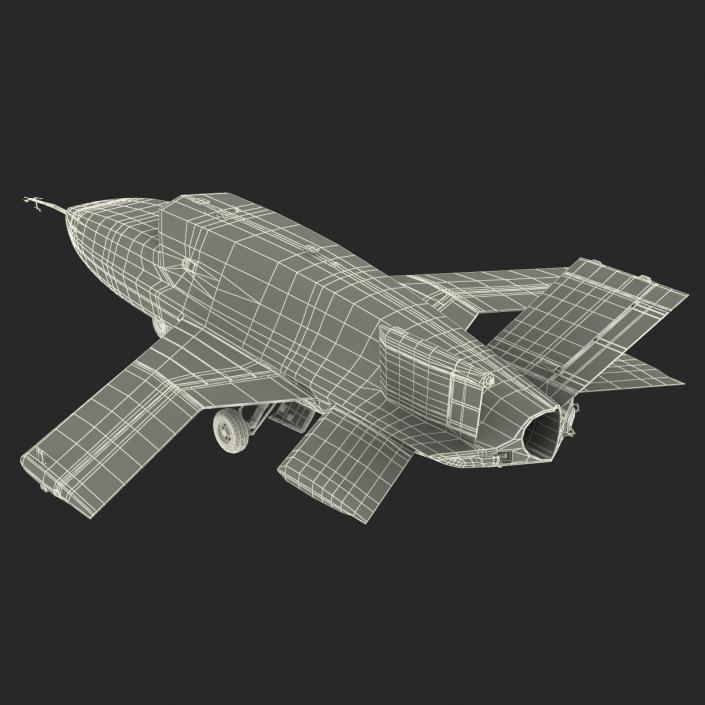 3D model EADS Barracuda UAV Rigged