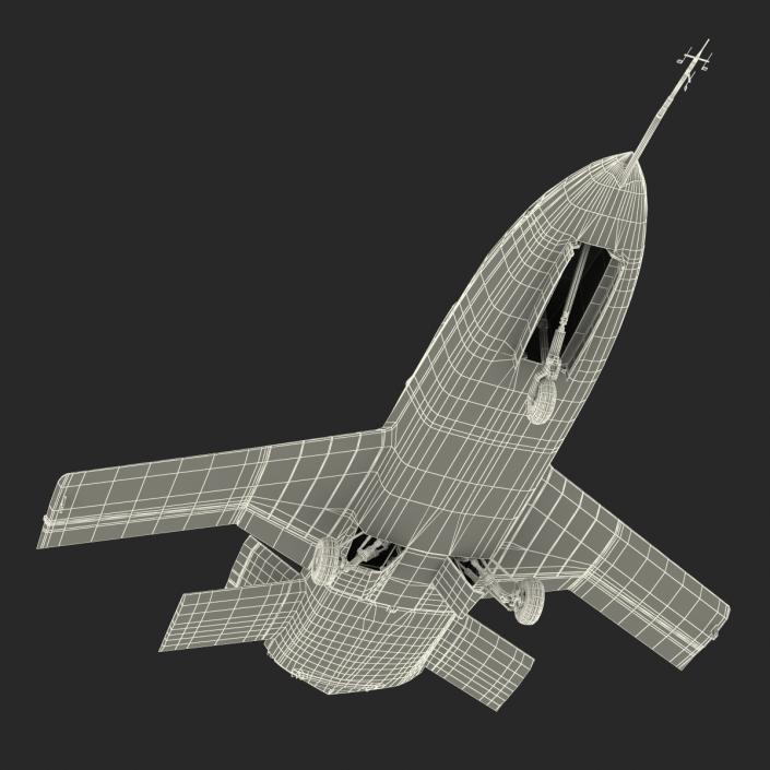 3D model EADS Barracuda UAV Rigged