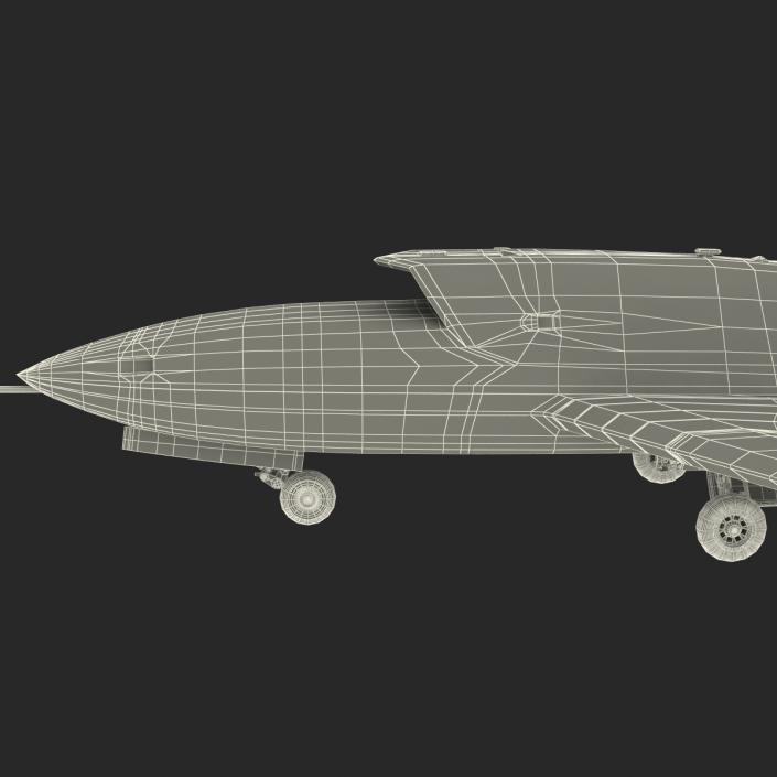 3D model EADS Barracuda UAV Rigged