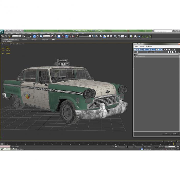 3D model Checker Taxicab 1982