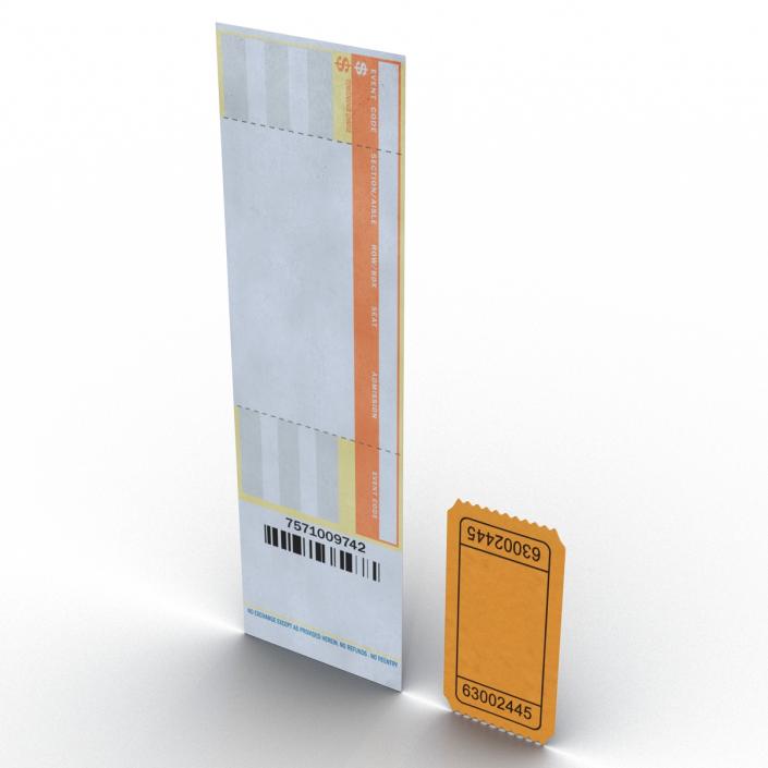 3D Tickets Collection model