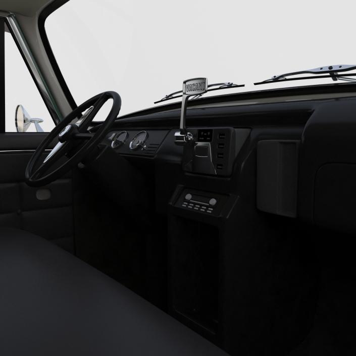 3D Checker Taxicab 1982 Simple Interior