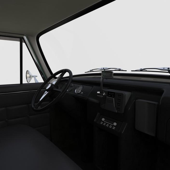 3D Checker Taxicab 1982 Simple Interior