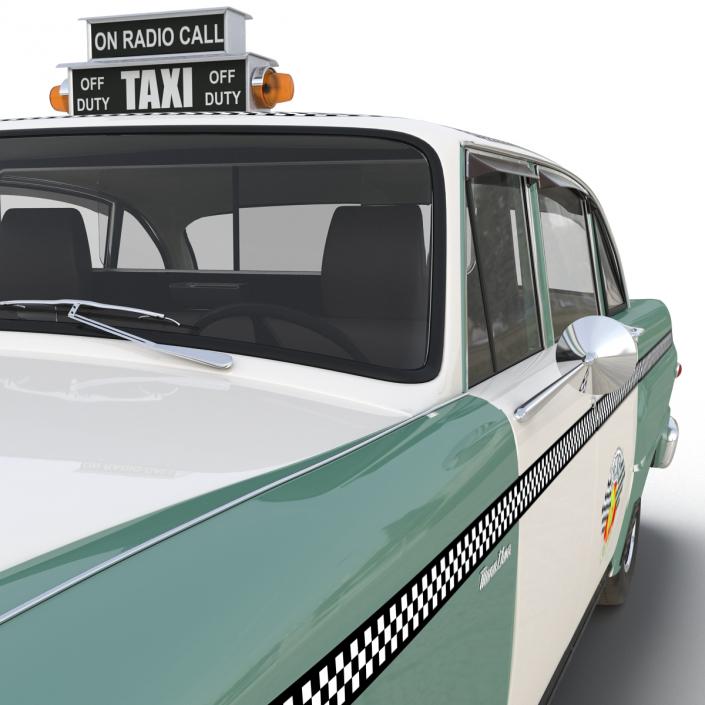 3D Checker Taxicab 1982 Simple Interior