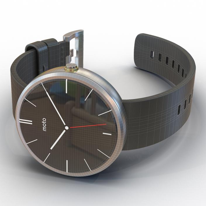 3D Smartwatch Moto 360 3 Silver model