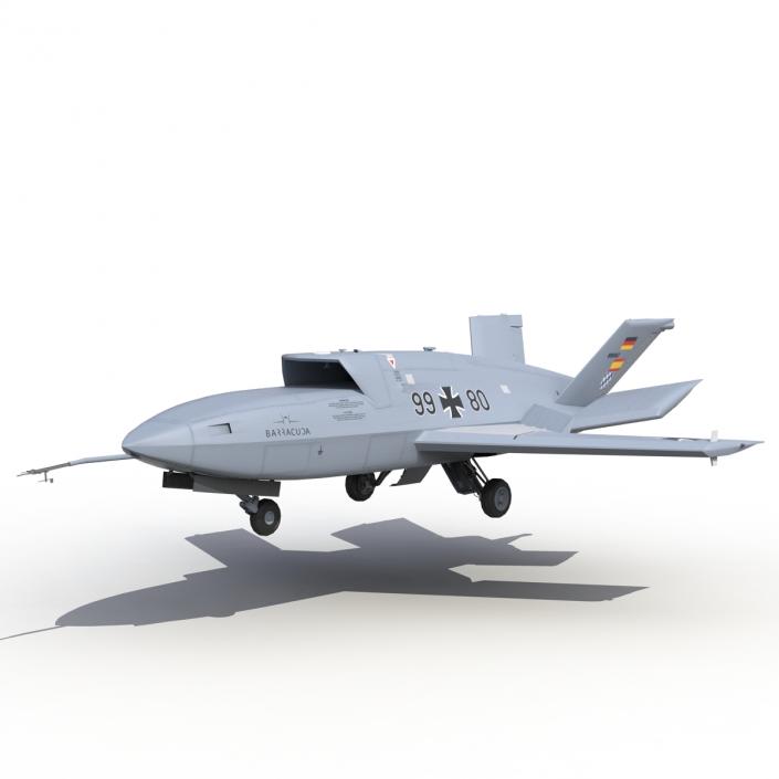 3D model EADS Barracuda UAV Rigged