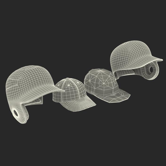 3D Baseball Hats Collection 2