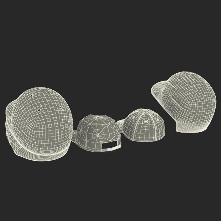 3D Baseball Hats Collection 2