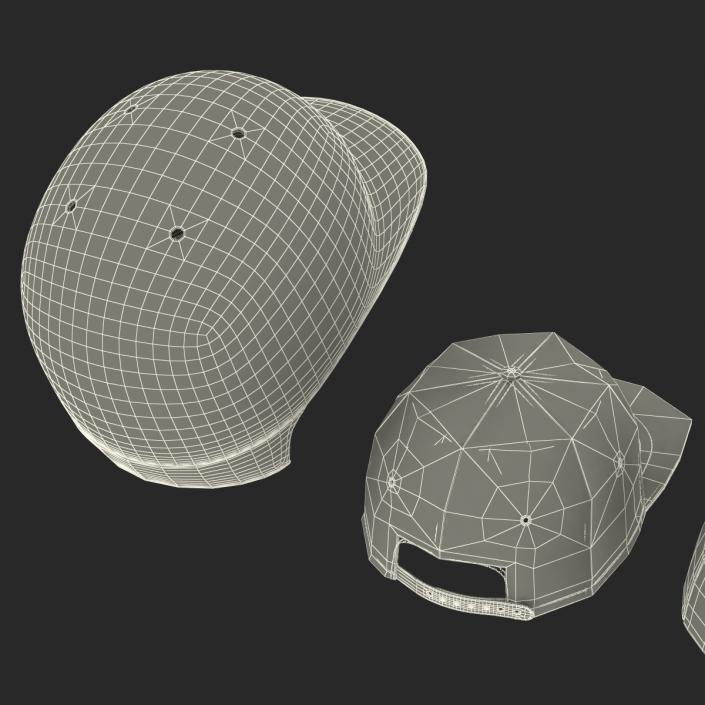 3D Baseball Hats Collection 2