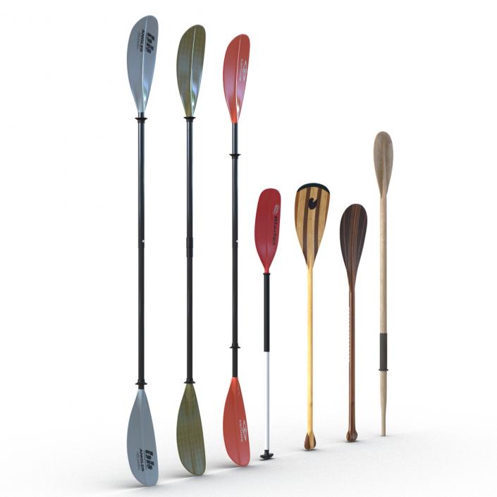 3D Paddles Collection model