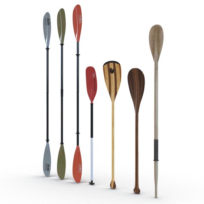 3D Paddles Collection model