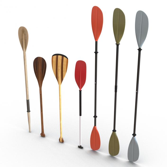 3D Paddles Collection model