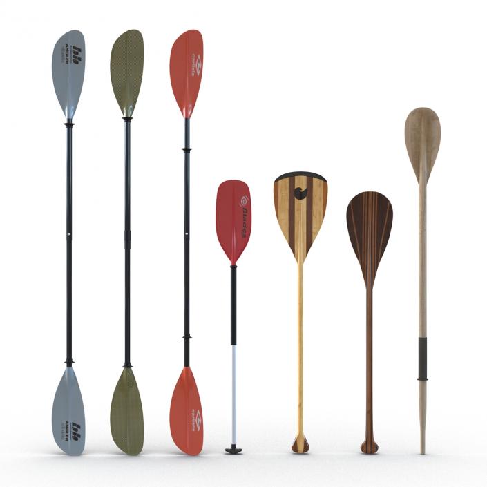 3D Paddles Collection model