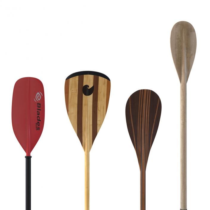 3D Paddles Collection model