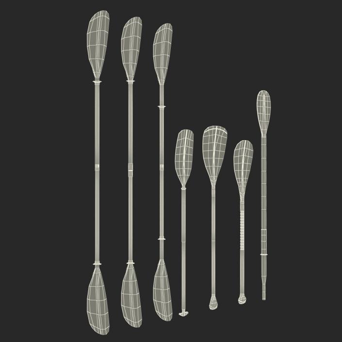 3D Paddles Collection model