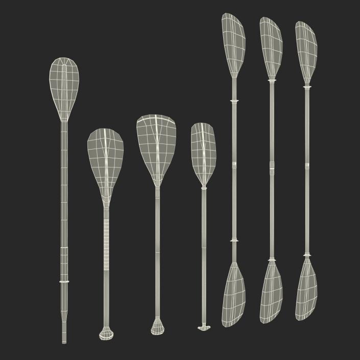 3D Paddles Collection model