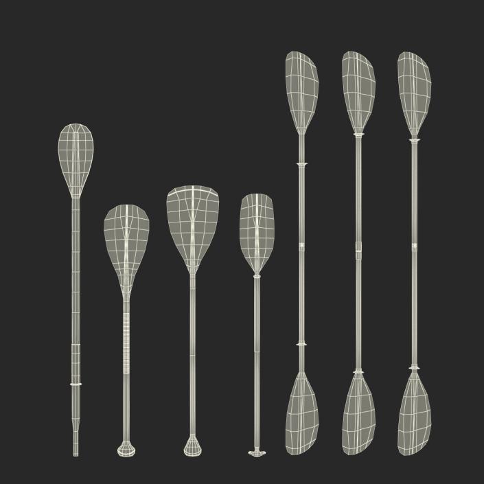 3D Paddles Collection model